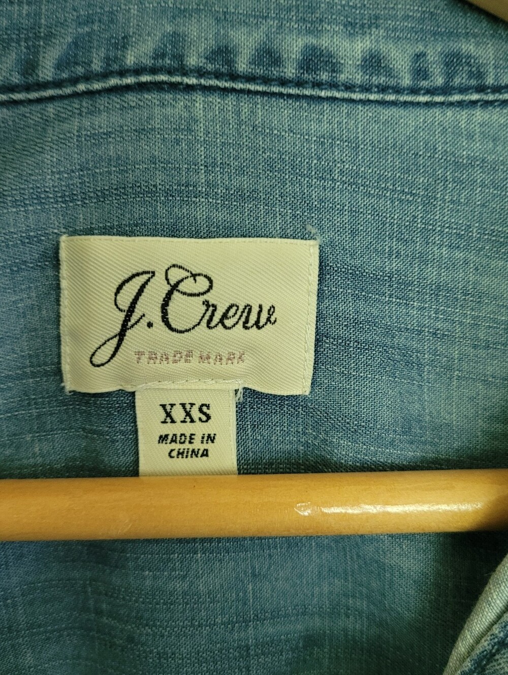 J.Crew Chambray Cuffed Sleeve Shirt Dress Size XXS - Picture 3 of 5